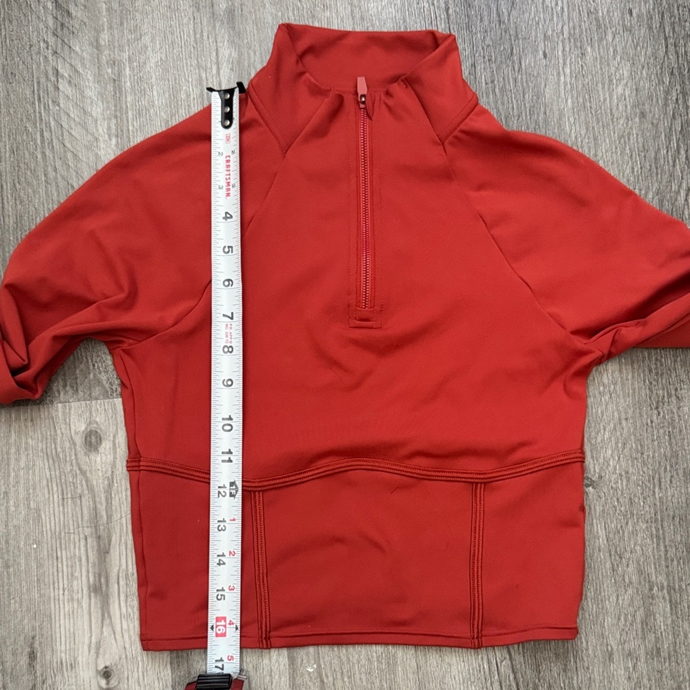 Fabletics Half Zip Long Sleeve Madder Jacket Size Small EUC w/Thumb Holes - Picture 4 of 7